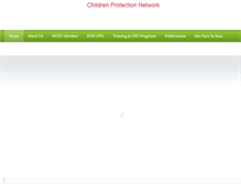 Tablet Screenshot of childprotectionnetwork.org